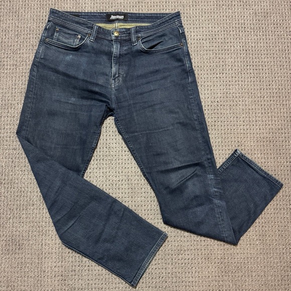 Revtown Other - Revtown Mens Sharp Dark‎ Wash Straight Leg Denim Jeans 33x30 Stretch